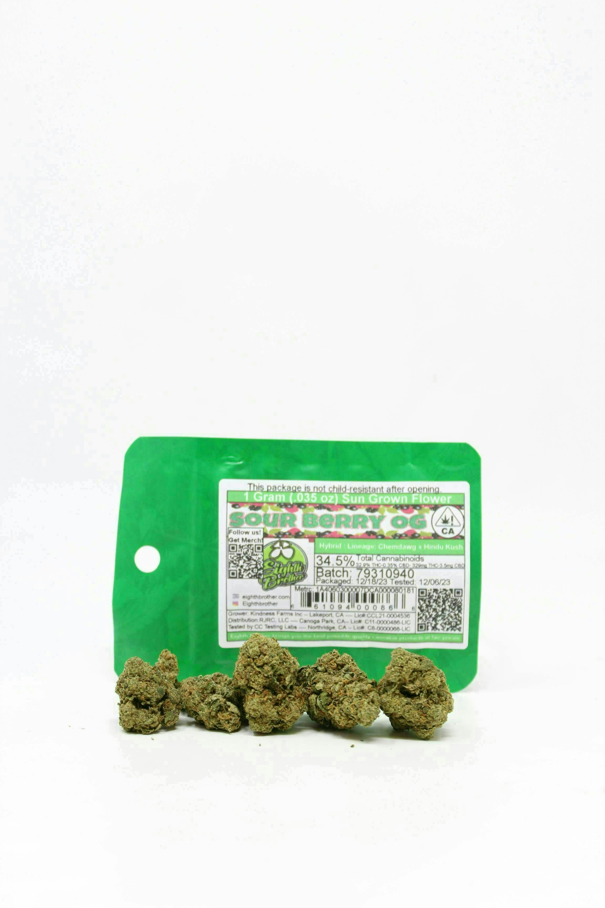 Eighth Brother - Eighth Brother | Sour Berry OG | Flower | 1g - 1