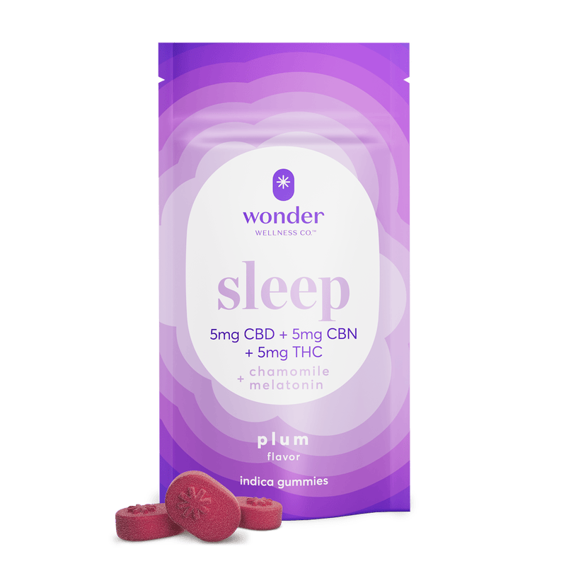 * Wonder Wellness Co. - Sleep | Plum 1:1:1 THC:CBD:CBN Gummies | 100mg | 20ct | 5mg/ea - 1