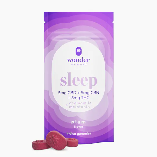 * Wonder Wellness Co. - Sleep | Plum 1:1:1 THC:CBD:CBN Gummies | 100mg | 20ct | 5mg/ea - 1