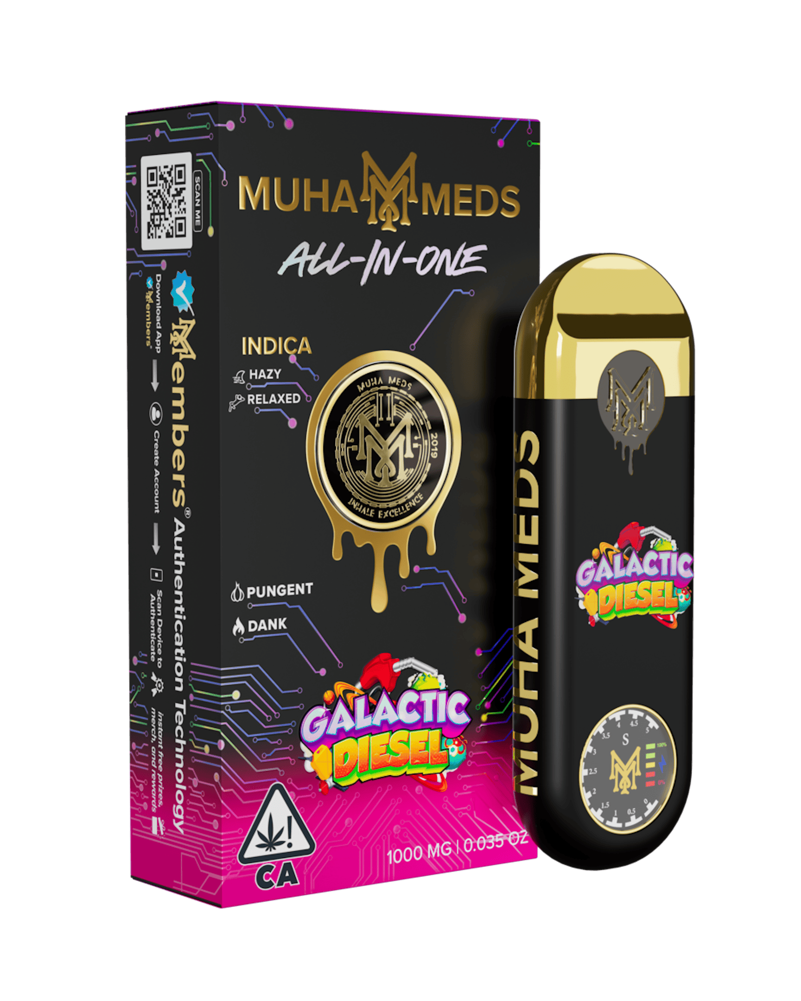 Muha Meds - Muha Meds | Galactic Diesel | Disposable | 1g - 1
