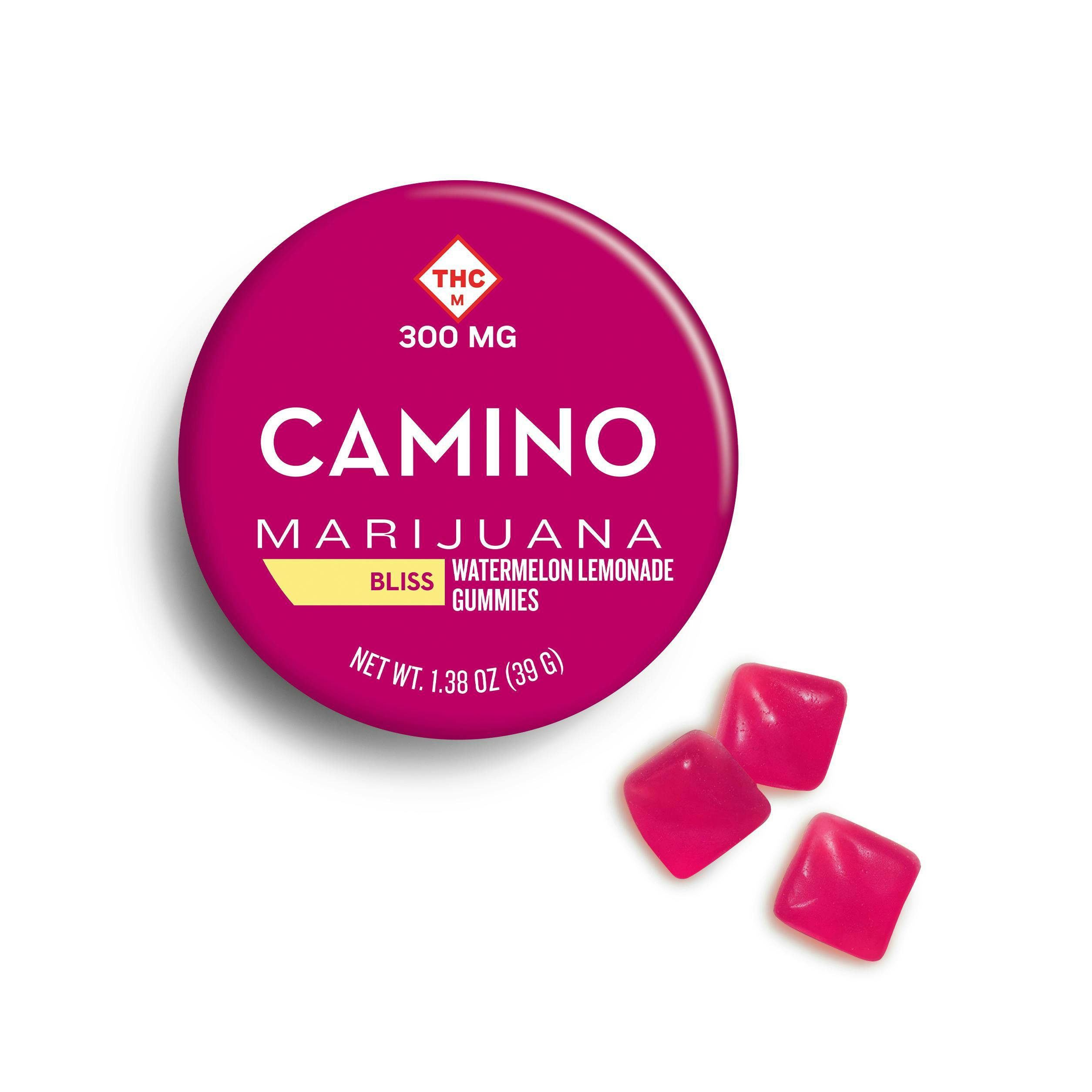 Camino - Bliss | Watermelon Lemonade Gummies | 300mg | 20ct | 15mg/ea - 1