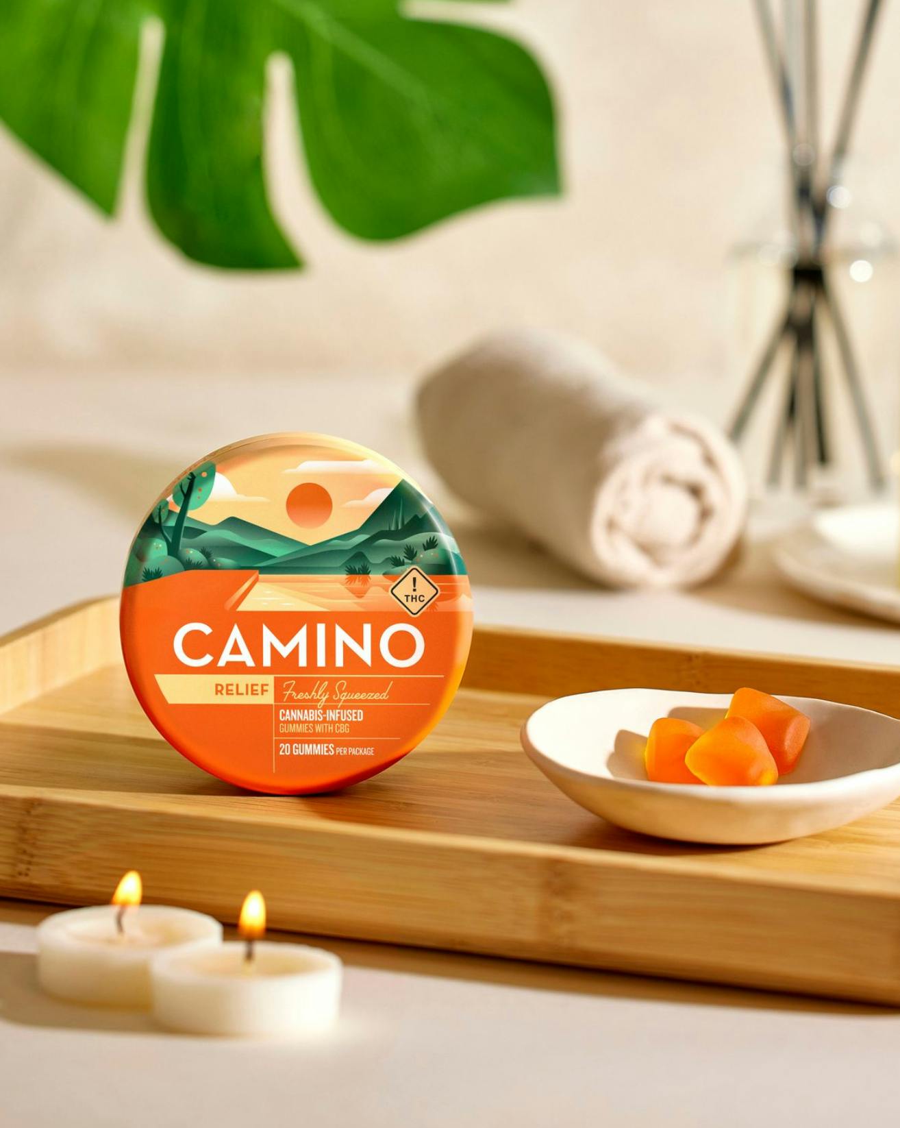 Camino - Relief | Freshly Squeezed THC:CBG 1:2 Gummies | 100mg | 20ct | 5mg/ea - 1