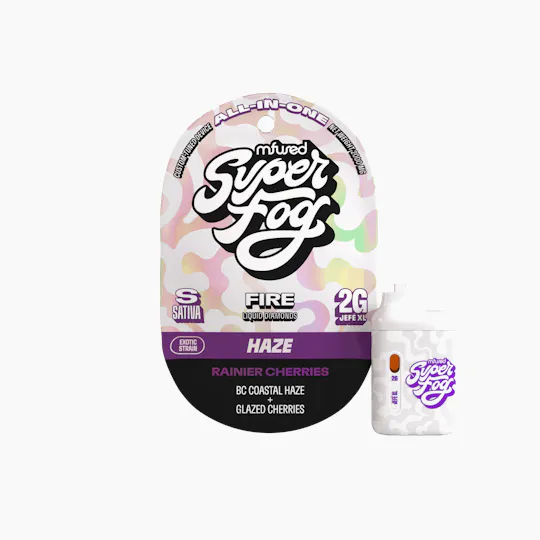 Super Fog by MFused - Rainier Cherries | FIRE Liquid Diamonds Jefé Disposable | 2g - 1