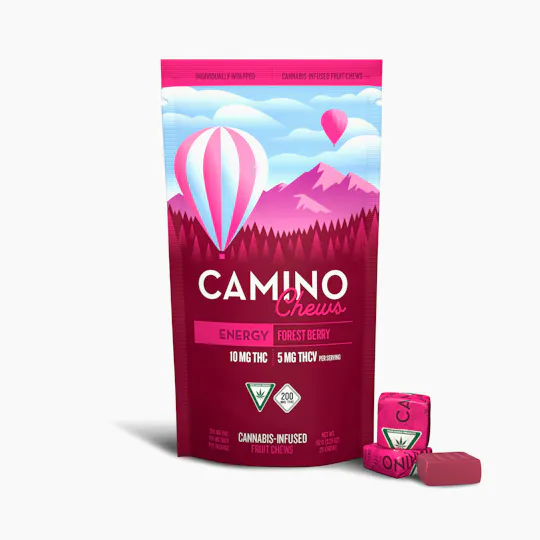 Camino - Energy | Forest Berry THC:THCV 2:1 Gummies | 200mg | 20ct | 10mg/ea - 1