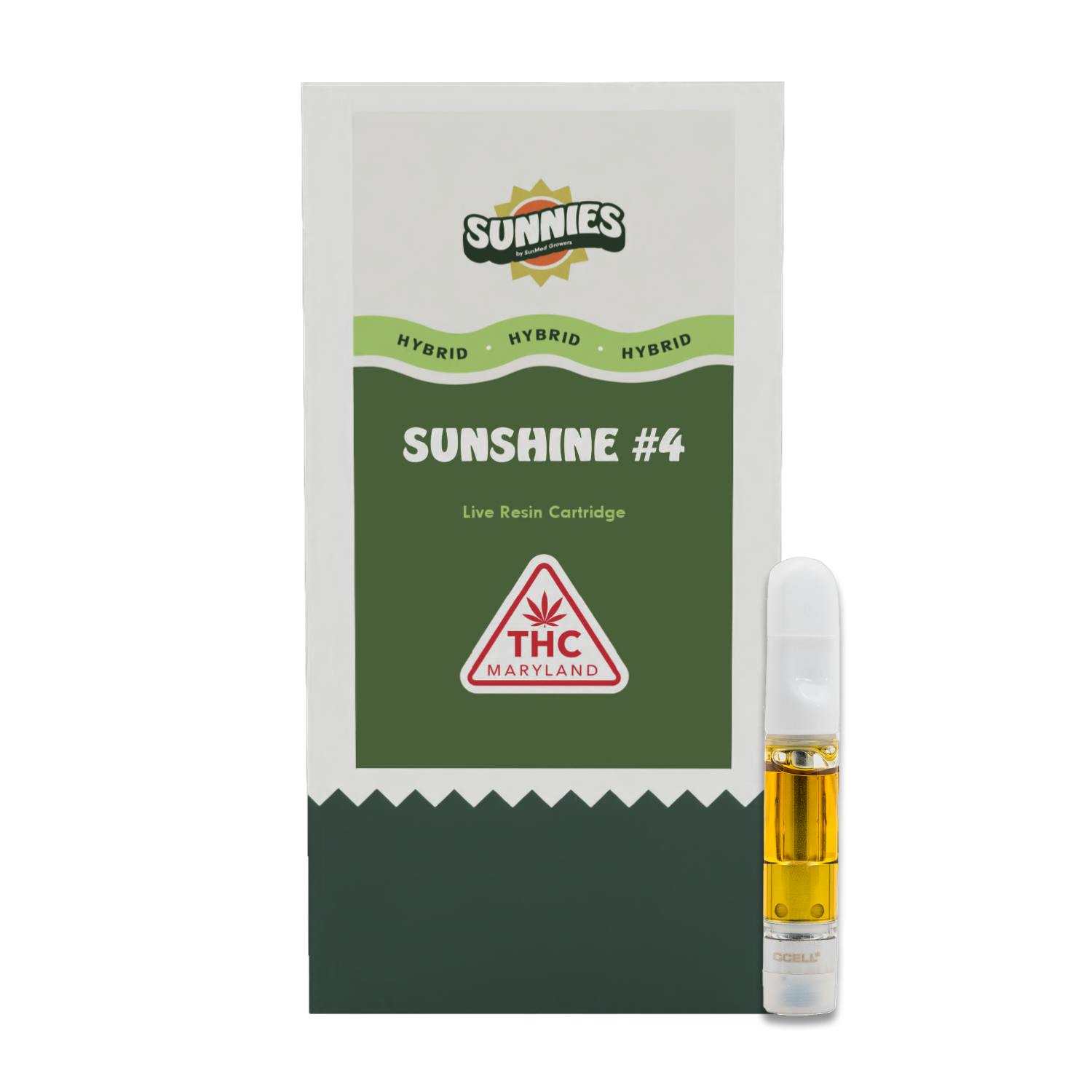 SunMed Growers - Sunshine #4 Live Resin Cartridge 0.5g - 1