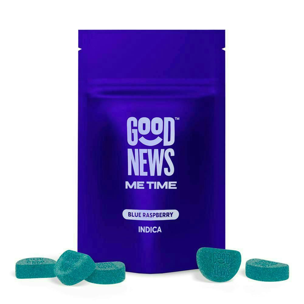 Good News - Me Time | Blue Raspberry Gummies | 200mg | 20ct | 10mg/ea - 1
