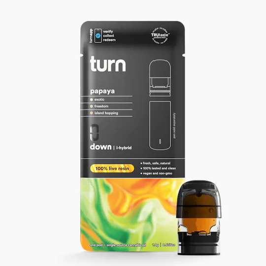 turn - Papaya | 100% Live Resin | Indica - 1