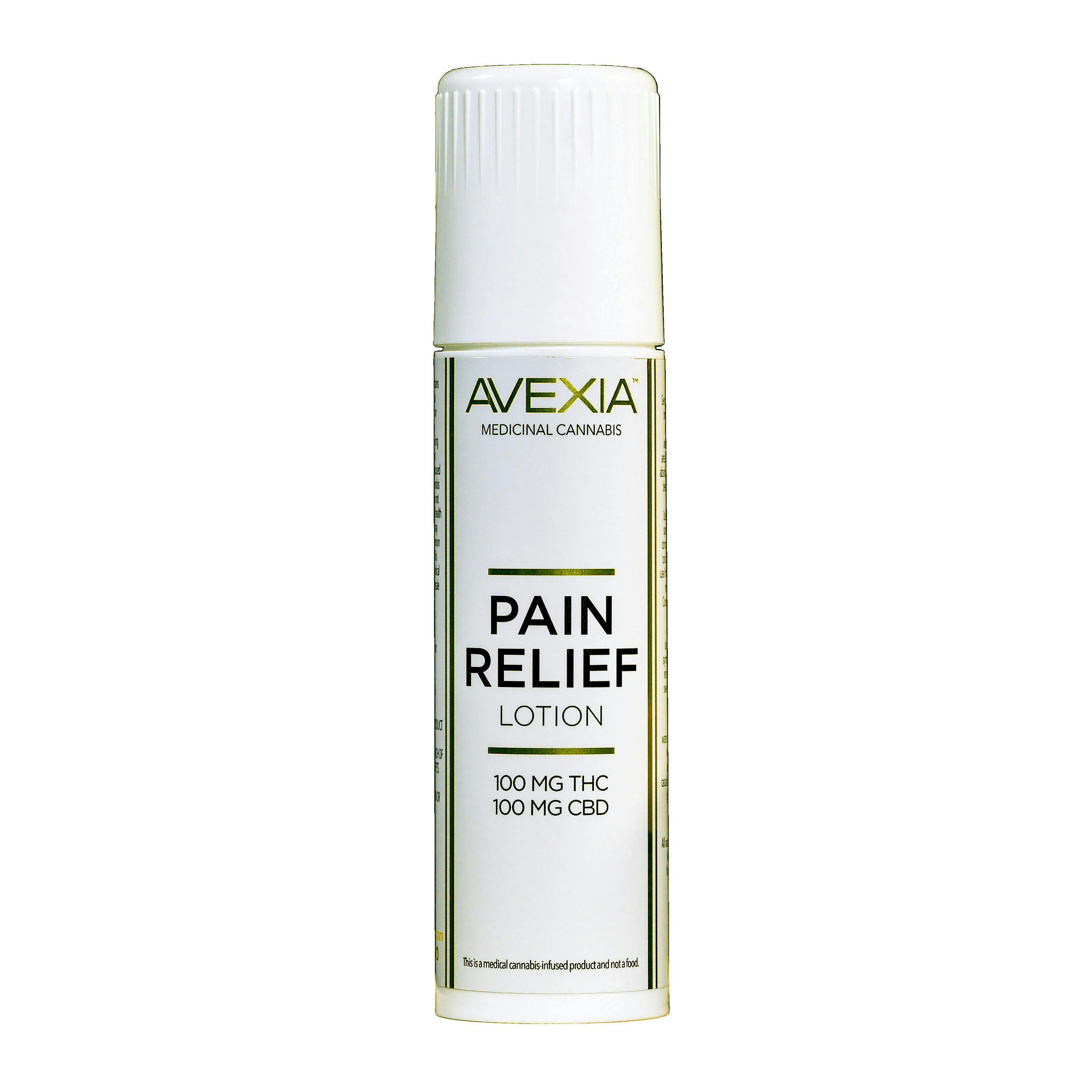Avexia - Avexia Topical | 1:1 CBD:THC Pain Relief Lotion | 100mg:100mg - 1
