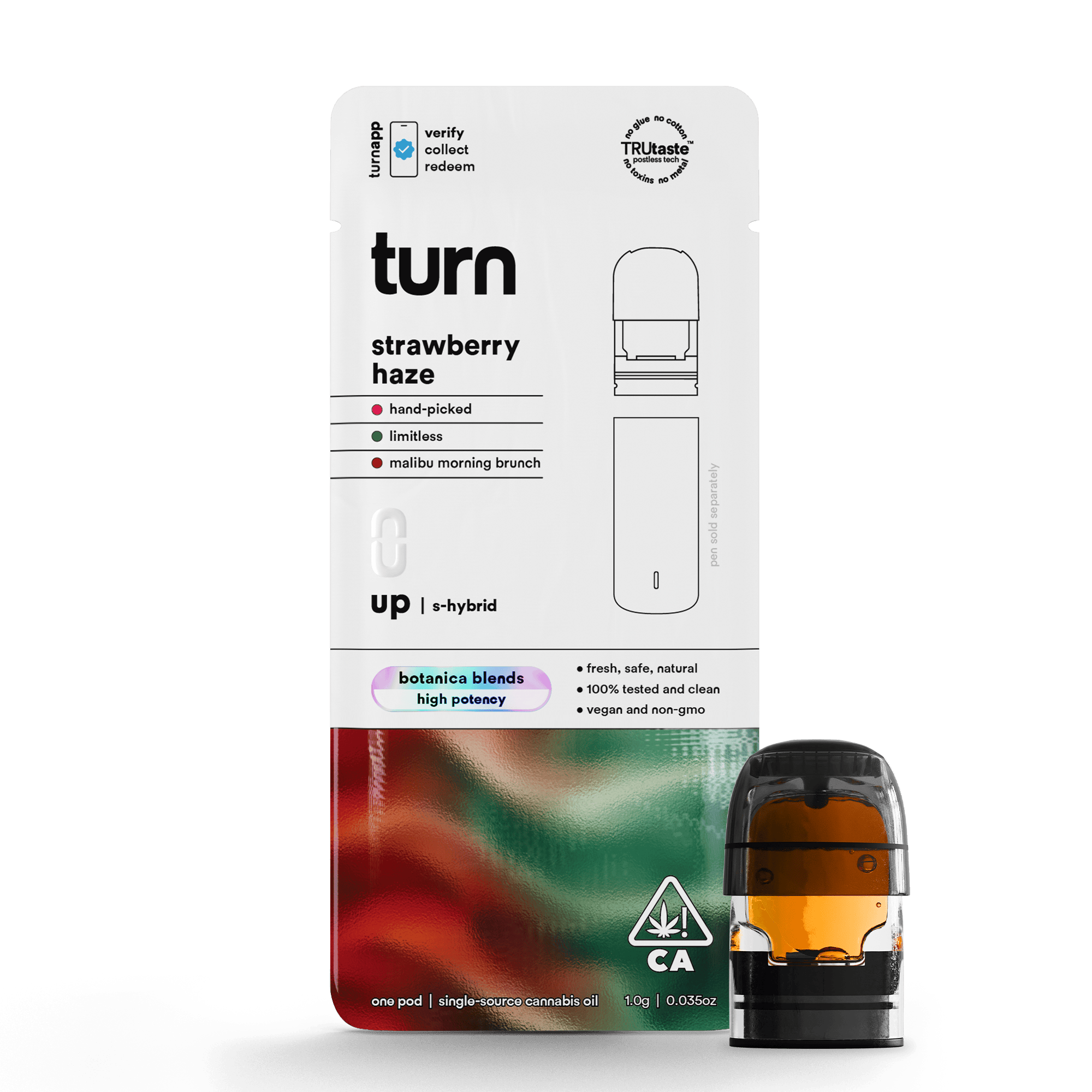 turn - Strawberry Haze | Botanica Blends | Pods | Sativa-Hybrid | 1g - 1