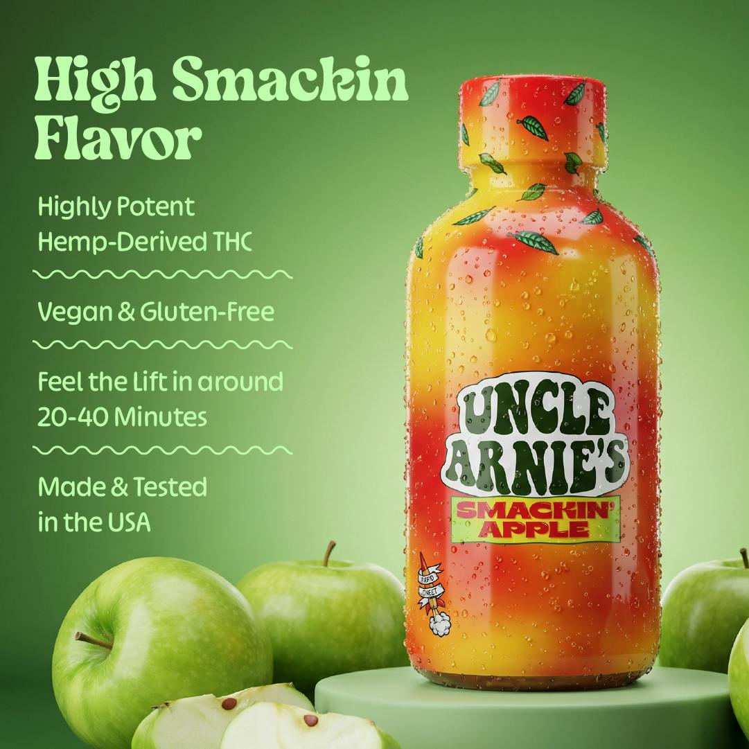 Uncle Arnies - Smackin' Apple Juice | Non-Carbonated | 100mg | 8oz - 1