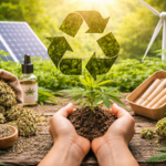 Hands holding dirt in the sunlight