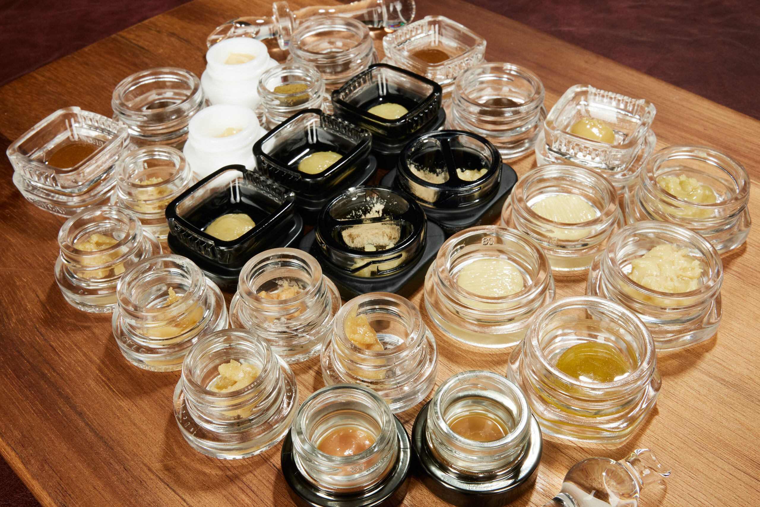 Different type of cannabis concentrates