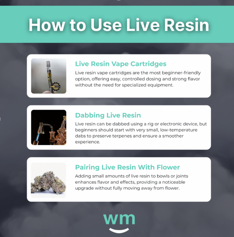 How to use live resin