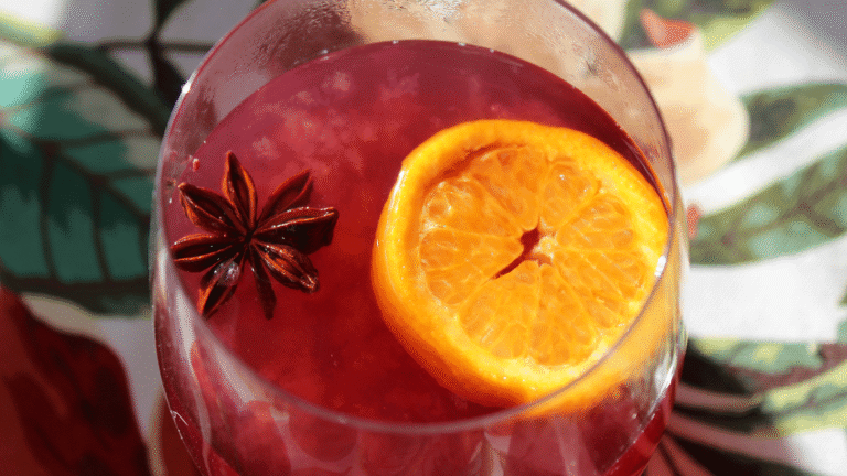 Cannabis drink with garnish