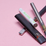 Cannabis vape pen and cartridge showing heating element