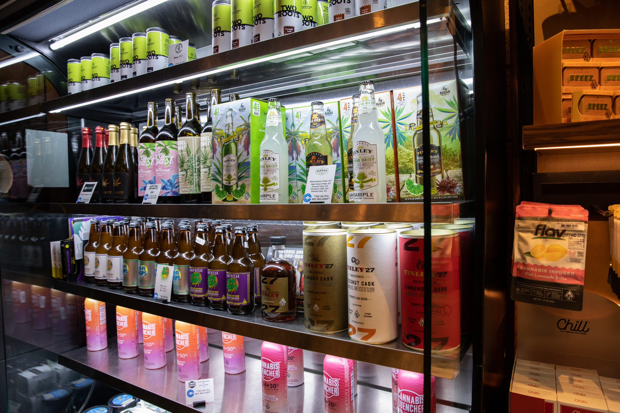 THC infused cannabis drinks