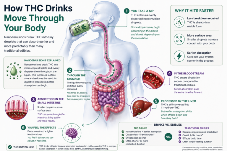 How THC drinks are absorbed