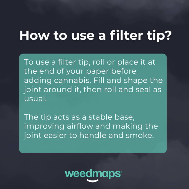 Cannabis filter tip instructions