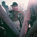 Lady with large inflatable joints