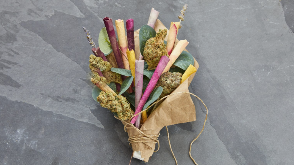 cannabis wedding Bouquet
