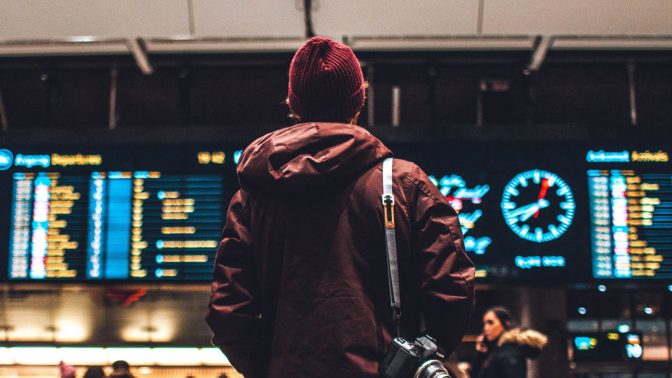 Man at airport