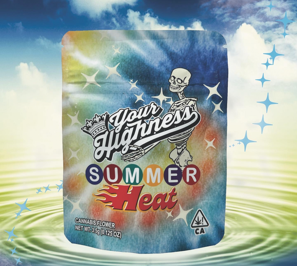 packaging of summer heat weed by your highness 