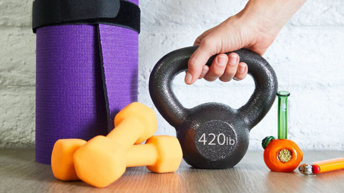 Hand grabbing a 420lb kettleball weight