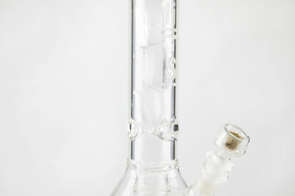 Ice in a bong stem