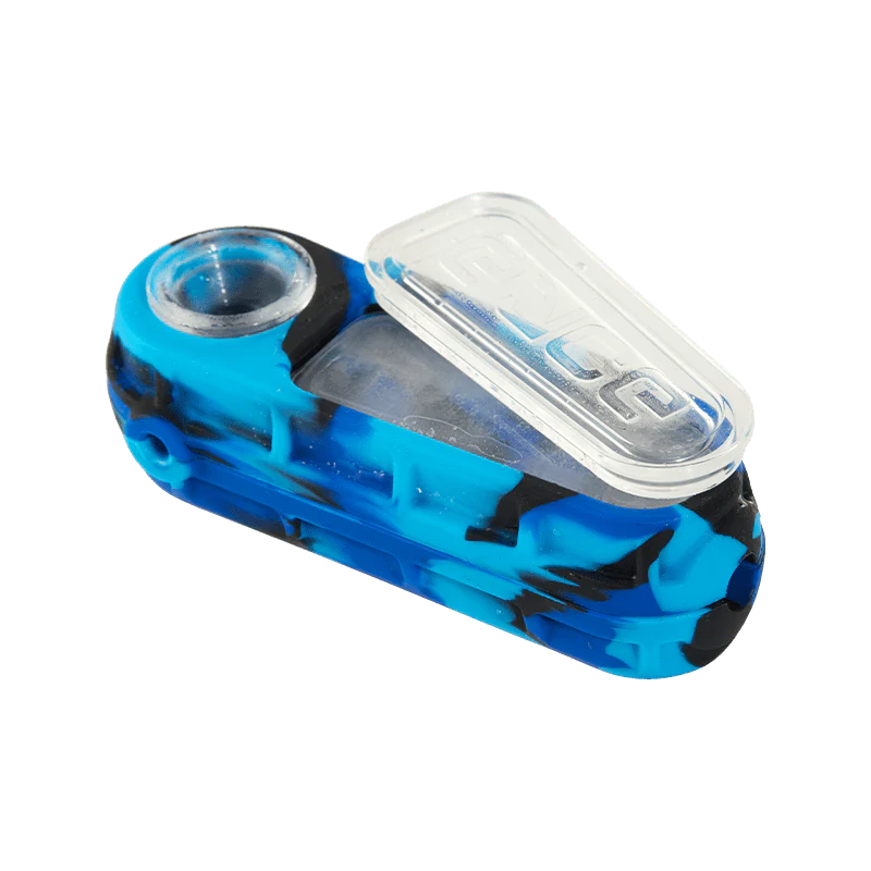 Eyce brand's ice pipe in blue camouflage